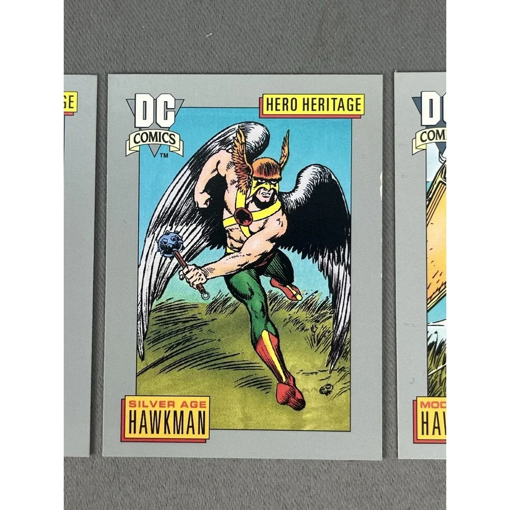1991 DC Comic Cards HAWKMAN Hero Heritage Set Of 3‎